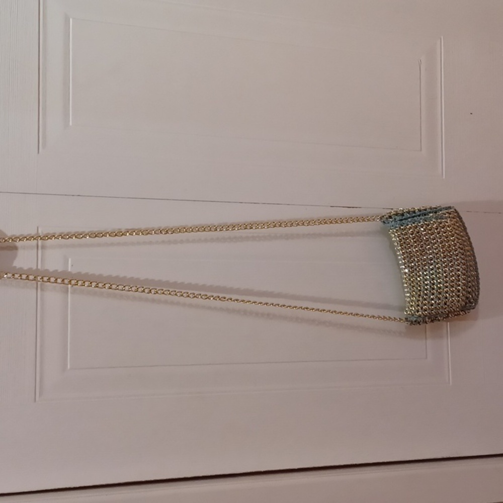 NOWT Tristan blue gold purse 👛 on chain⛓️ - Picture 8 of 12